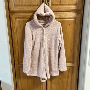 Adult bear onesie shorts pajamas size 3XL pink